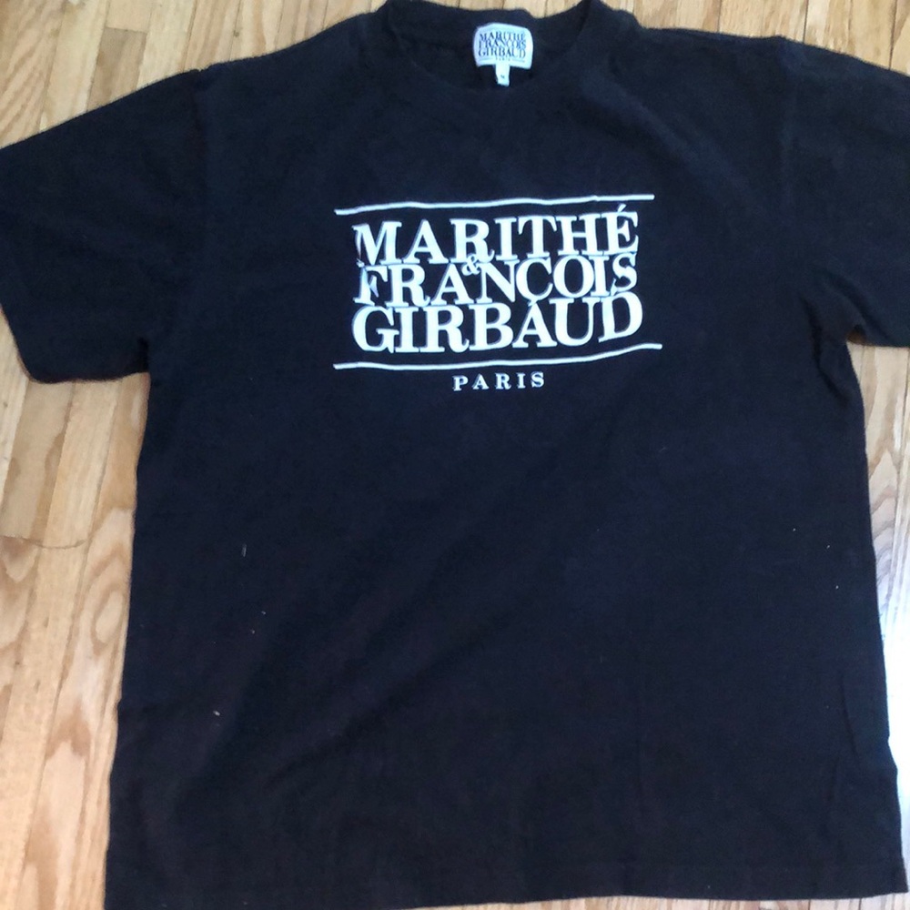 Marithe Francois Girbaud Black T-Shirt for Men vintage